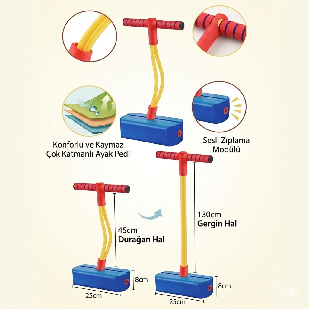 Telefonu bıraktıran, boy uzamasına destek olan eğlenceli oyuncak