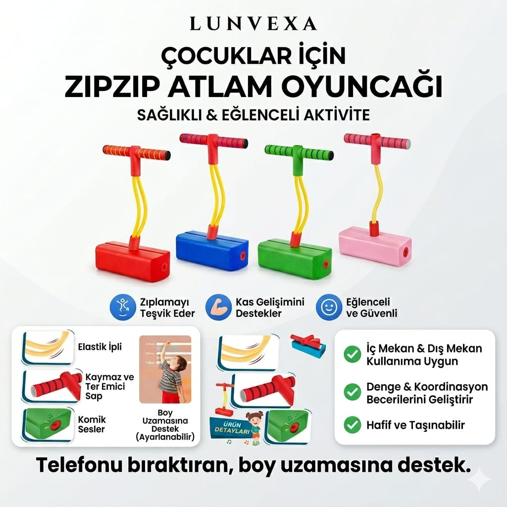 Telefonu bıraktıran, boy uzamasına destek olan eğlenceli oyuncak